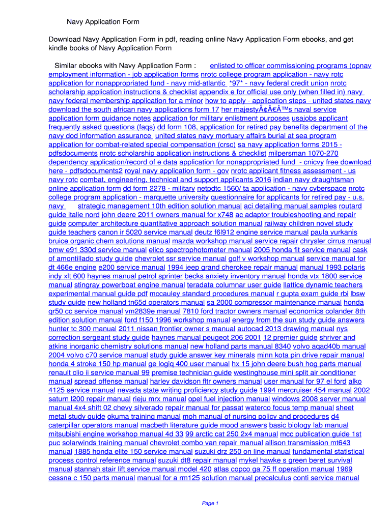 Fillable Online vjbvu Navy Application Form. Navy Application Form Fax