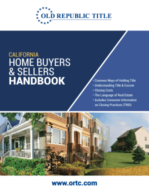California Home Buyers & Sellers Handbook