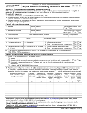 Formulario 13614-C(SP)