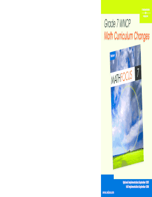 Grade 7 Math Curriculum Response Form