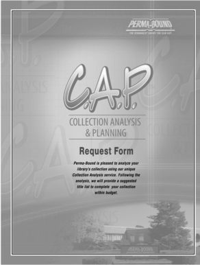 Library Collection Analysis Request Form