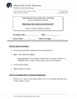 Colonoscopy Patient Instructions