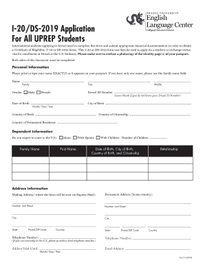 I-20/DS-2019 Application for Drexel University