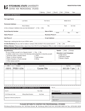Student Registration Form