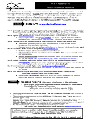 Federal Student Loan Entrance Counseling Form