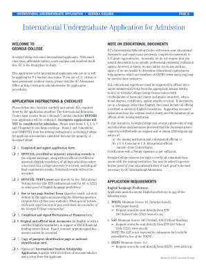 International Undergraduate Application