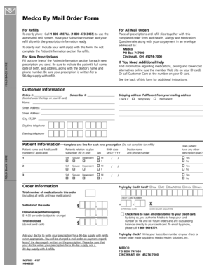 Medco By Mail Order Form