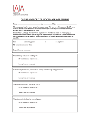 CLE Residence Roommate Agreement
