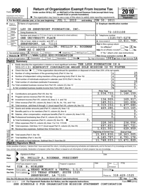 Form 990 Return of Organization Exempt From Income Tax