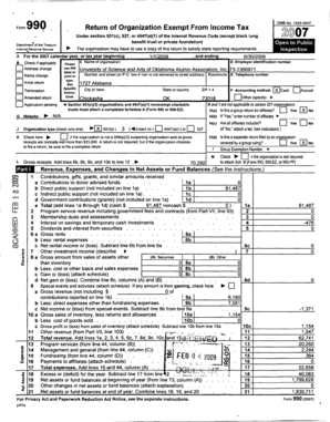 Form 990 Tax Exempt Organization Return