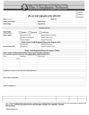 Plan of Study - North Carolina Agricultural and Technical State ... - ncat