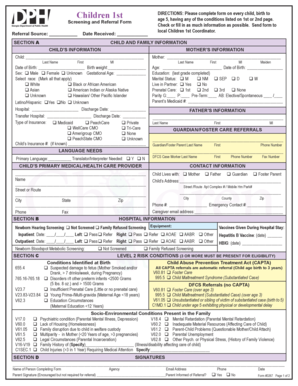 Children 1st Screening and Referral Form