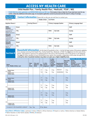 New York Health Insurance Application Form