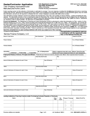 Dealer/Contractor Application