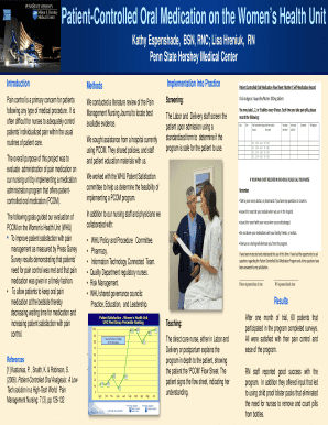 Patient-Controlled Oral Medication Form