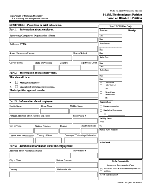 USCIS Form I-129S Nonimmigrant Petition