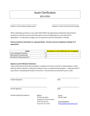 Asset Clarification - Southeast Technical Institute