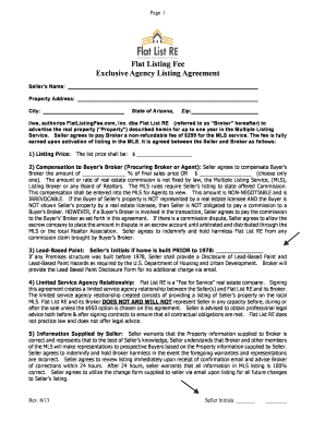 FlatList.com Property Listing Agreement