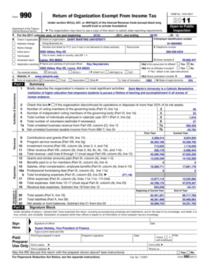 Form 990 Return of Organization Exempt From Income Tax