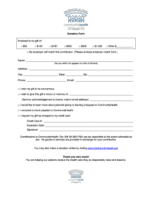 Donation Form