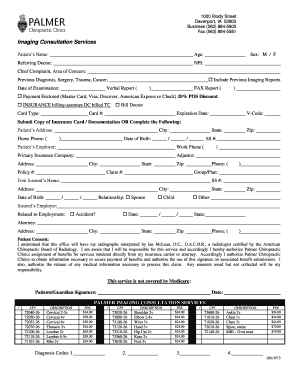 Imaging Consultation Services Form