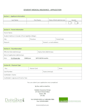 International Student Health Insurance Plan