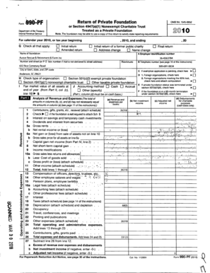 Form 990-PF 2010