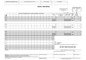 Stanford University Hourly Time Report