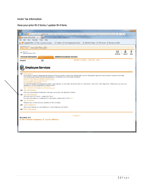 W-4 Form Update Instructions