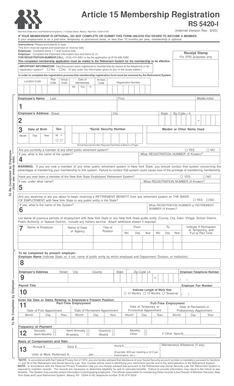 New York State Membership Registration Form