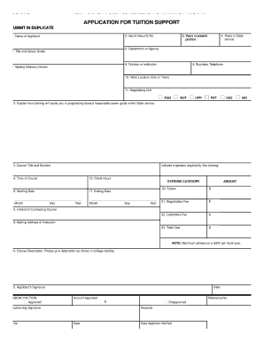 New York State Employee Benefits Training Program Application