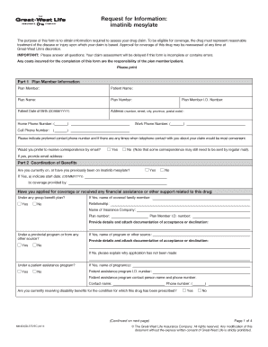 Great-West Life Prior Authorization Form