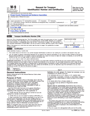 IRS Form W-9