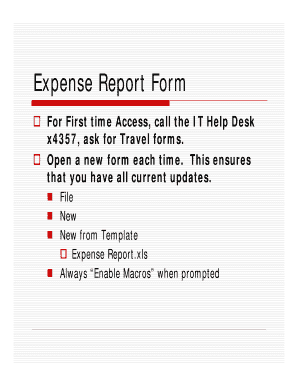 For First time Access, call the IT Help Desk x4357, ask for Travel forms - semo