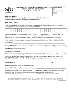 Graduation Application Form