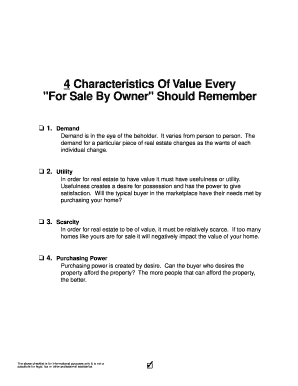 For Sale By Owner Checklists