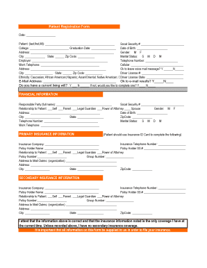 Patient Registration Form