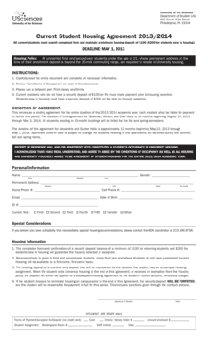 University of the Sciences Student Housing Agreement