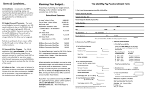 Monthly Payment Plan Enrollment Form