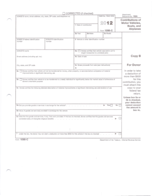 IRS Form 1098-C