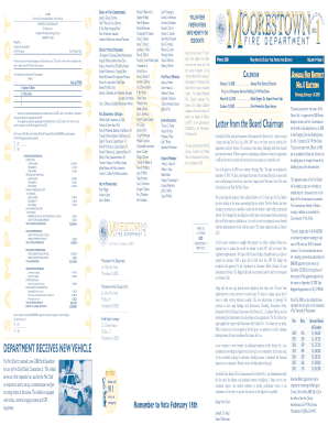 Moorestown Fire District Election Ballot