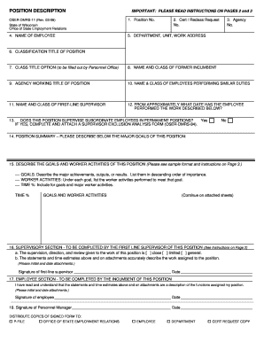 Wisconsin Position Description Form