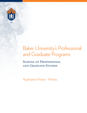 Baker University Application Packet