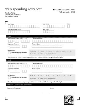 Health Care Claim Form