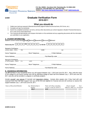 Graduate Verification Form