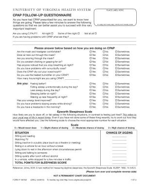CPAP Follow-Up Questionnaire