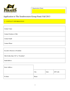 Grant Request Form