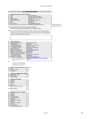 Common Data Set 2008-09