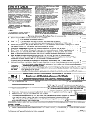Form W-4 (2014)