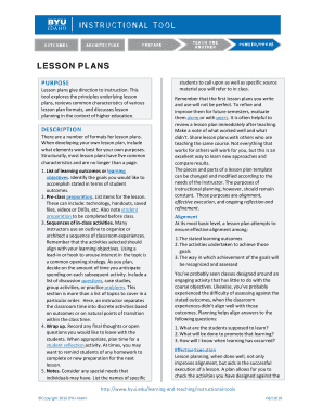 Fillable Online LESSON PL ANS Fax Email Print - pdfFiller